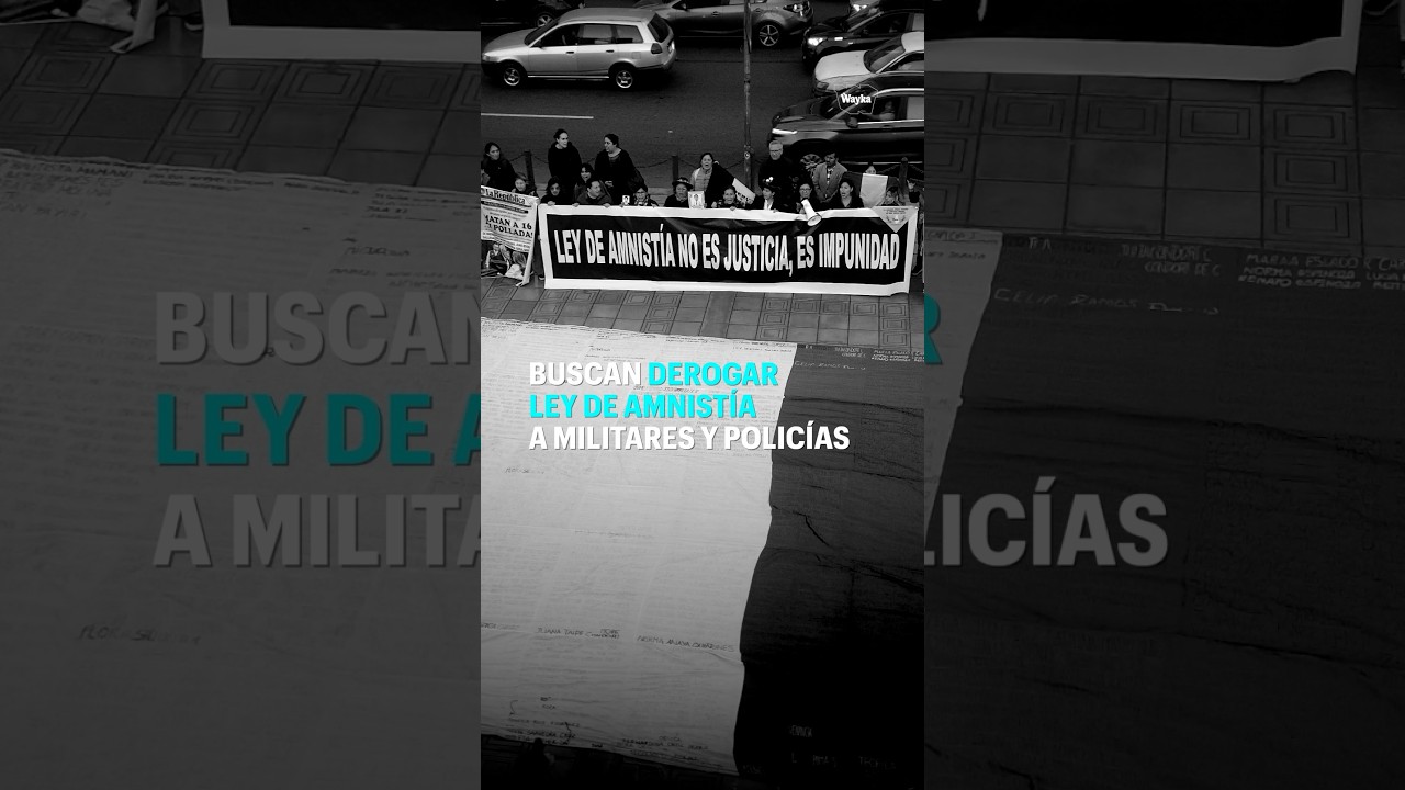 Buscan derogar ley de amnistía a militares y policías