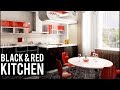 Red and Black Kitchen Designs