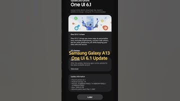 Galaxy A13 One Ui 6.1 Update Available #shortsvideo #galaxyA13 Oneui6.1 #tech #tech