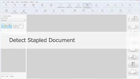 Panasonic "Image Capture Plus" Demo - Detect Stapled Document
