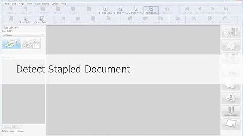 Panasonic "Image Capture Plus" Demo - Detect Stapled Document
