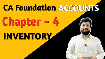 CA Foundation Inventory l Accounts Chapter 4 Inventory l CTC Classes