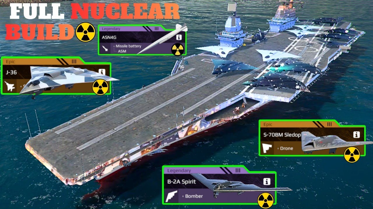 Js Zuikaku - With j-36 & B-2A Spirit 🔥 Full Nuclear Build 😎 - modern warships 