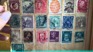 曾祖父の切手コレクション