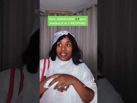 Jamaican Comedy : how Jamaicans give feedback at a wedding : Julie Mango