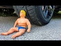 Crushing Crunchy Soft Things By Car EXPERIMENT CAR Vs Stretch Armstrong 