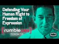 Glenn greenwald at rumble live defending your human right to freedom of expression