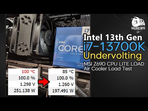 Intel 13th Gen i7 13700K Undervolting | CPU Lite Load Air Cooler