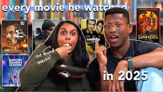 plot twist: every movie he watched in 2025 | book channel but make it movies