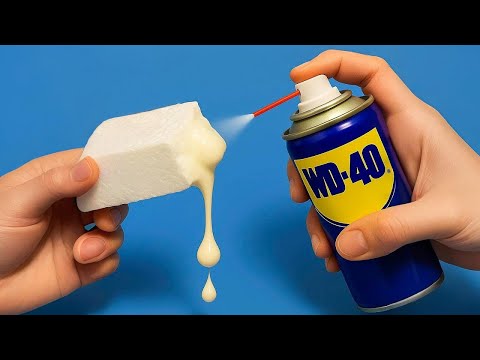 Why Didn't I Know This! Spray WD-40 on the Foam and be amazed at the results😱!!