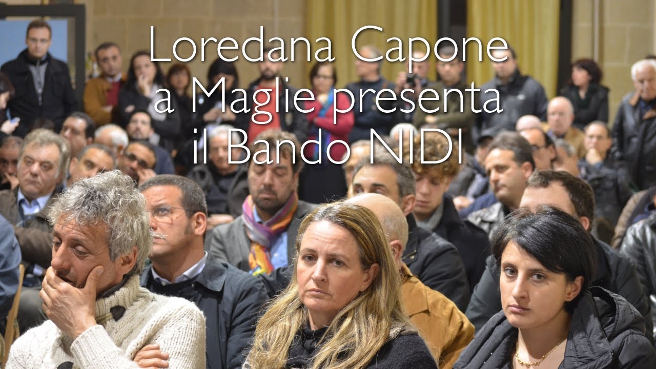 Loredana Capone a Maglie presenta il Bando NIDI InOnda Tv YouTube