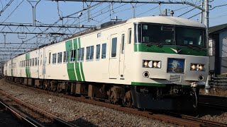 JR185系C5+A7編成 3732M 湘南ライナー12号 東京行き JR東海道本線 藤沢～大船 区間