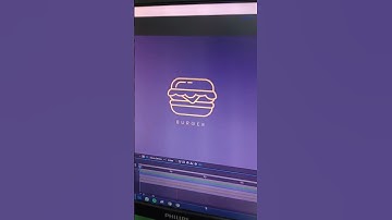 Burger logo animation in after effects. full tutorial in YouTube channel