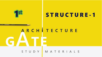 Architecture Gate study material - 1(Structures)
