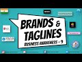 Brand Taglines & Slogans | 2020 Business Awareness | Part-9 | TISSMAT, CMAT, IIFT, XAT, DUJAT, Banks