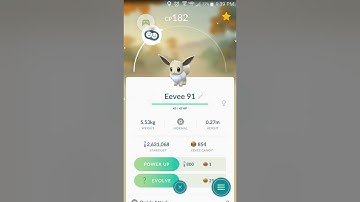 Evolving a Shiny Eevee into a Shiny Umbreon - Pokémon Go!
