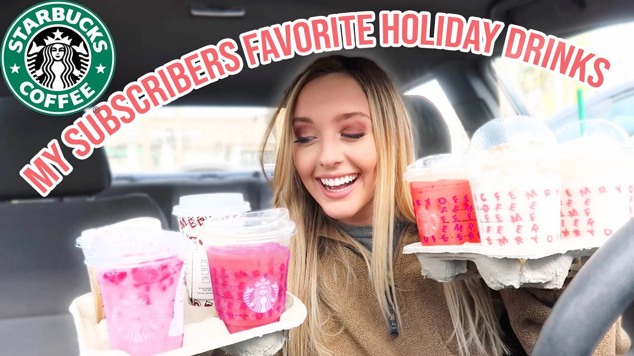 Trying my SUBSCRIBERS favorite HOLIDAY SECRET MENU items