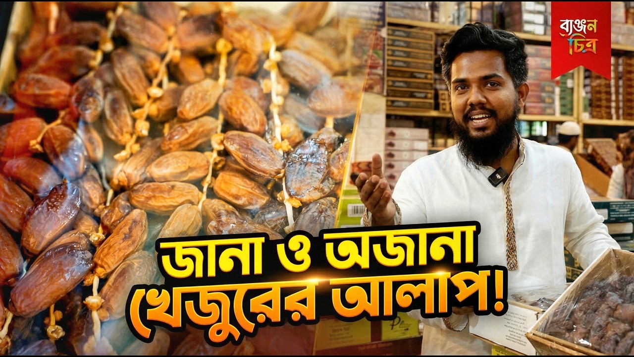 খেজুরের পাইকারি বাজারের অজানা তথ্য | Byanjanchitra #খেজুর #পাইকারিবাজার #বাদামতলী