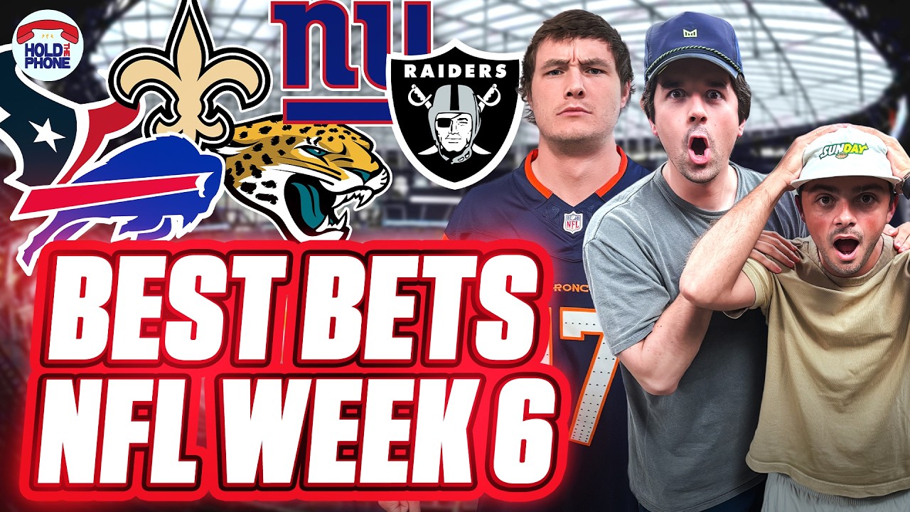Best Bets NFL Week 6: Game Picks, 6 Leg Parlay, $500 TD Scorer
