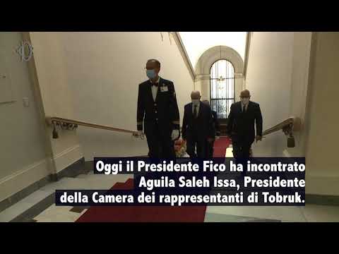 Il Presidente Fico incontra Aguila Saleh Issa