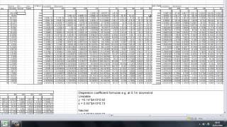Atmospheric dispersion spreadsheet screenshot 3