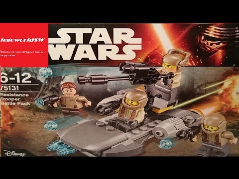 Обзор на лего звёздные войны Resistance Trooper Battle Pack 75131