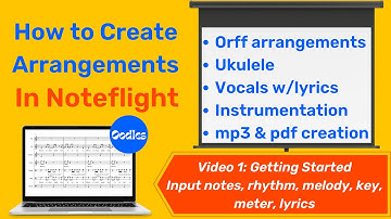 How to Create Song Arrangements in Noteflight Tutorial - Getting Started With the Basics