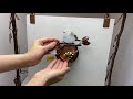 200422 262 シマエナガの壁掛けオルゴール（横向）