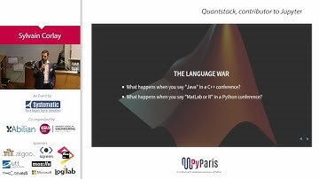 PyParis 2017 - Quantstack, contributor to Jupyter by Sylvain Corlay