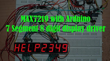 DEC #03 MAX7219 with Arduino seven segment display driver