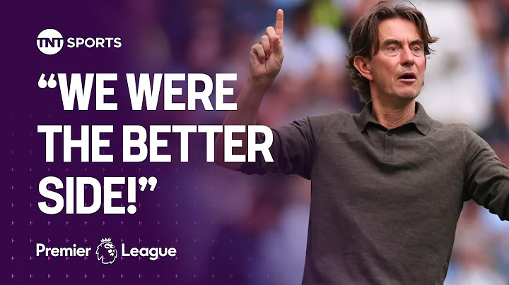 Thomas Frank reacts after Tottenham's solid win against Man City and coaching against Pep Guardiola