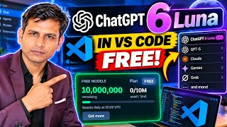 ChatGPT 4 Luna in VS Code FREE! 😱 10 Million Tokens | Complete Tutorial