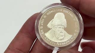 2002 Mevlana Celaleddi̇n-İ Rumi̇ Hatira Parasi Gümüş Gönüller Sultani