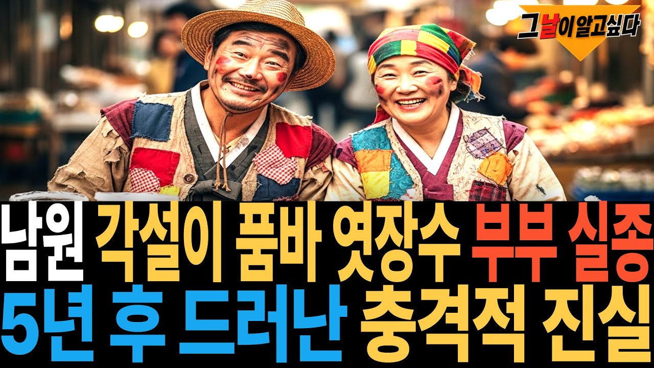 1996년 남원 각설이 품바 엿장수 부부 실종.. 5년 후 드러난 충격적 진실