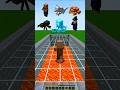 Minecraft Lava Parkour Mobs vs Breaking Glass Challange #minecraft #minecraftbuilding #shorts