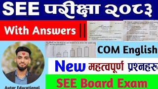 See Class 10th English New Model Questions Of Answer 2083 Compulsory English 