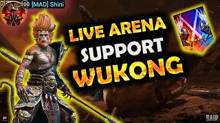Destroy Stoneskin With Wukong!!  Live Arena First impressions - Support Build I Raid: Shadow Legends