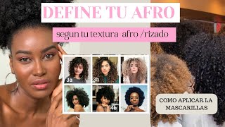 5 Técnicas para definir tu AFRO según tu textura + PROTEÍNA PARA EL AFRO #cabelloafro #cabello4c
