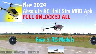 2024 | Download Absolute RC Heli Sim Mod Apk (Full Unlocked) No Ads + BONUS 3 Free RC Models screenshot 1