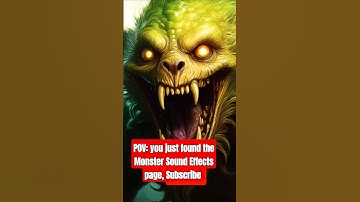 Screaming Scary Monster Sounds! #monster #scream #scary