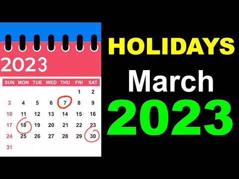 March 2023 Holidays and Observances Around the World by Country, date and month in 2023