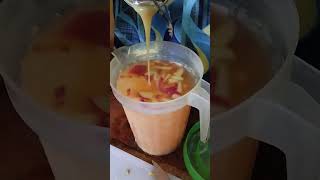 Fresh fruit juice melon and apple with milk freshjuicerecipe yummy refreshing ytshort short