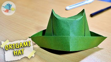 paper hat | origami hat easy | origami hat tutorial
