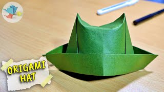 paper hat | origami hat easy | origami hat tutorial