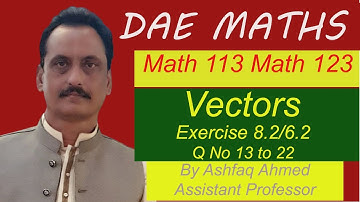 Math 113/123 Lecture 11 VECTORS Part D