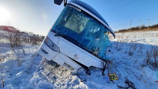 Завершены работы на месте ДТП с автобусом в Хабаровском крае