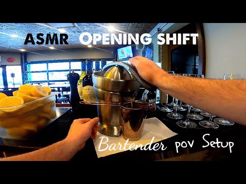 Bartender Gopro Pov: Thursday Opening Shift | Entire Bar Setup