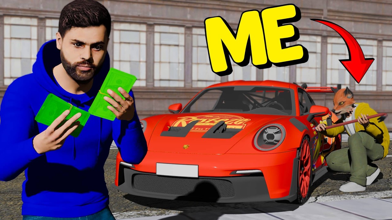 Stealing lightning McQueen Porsche in GTA 5 RP