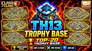 These TH13 Trophy Bases Are Built To DESTROY Your Push #ClashOfClans #TH13 #TH13Base #Gaming #coc