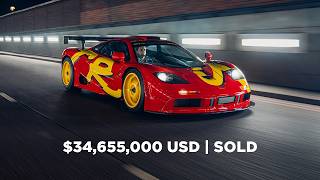 1996 McLaren F1 GTR Sells for 34 655 000 USD Full Bidding Battle